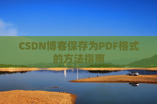 CSDN博客保存为PDF格式的方法指南
